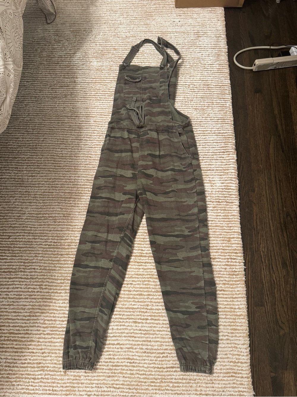 Wallflower Green Camo Utility Jumpsuit